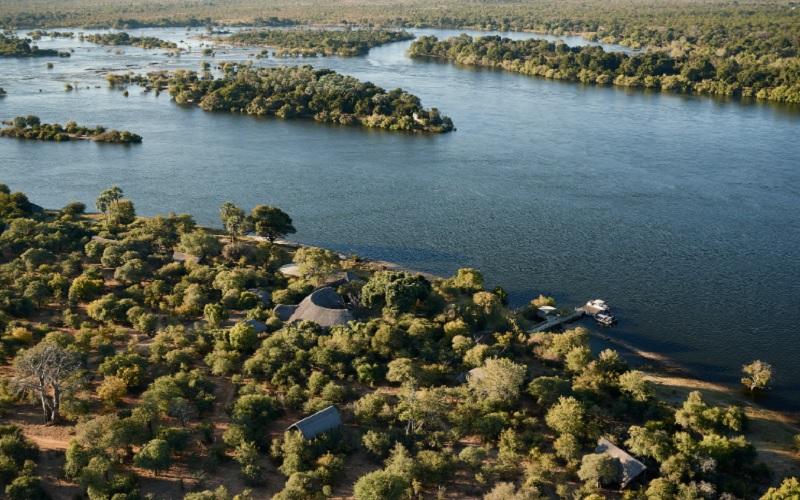 victoria falls river lodge view